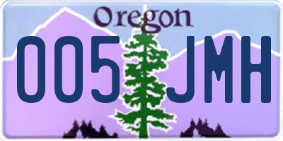 OR license plate 005JMH