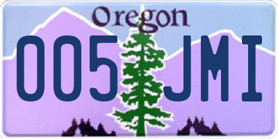 OR license plate 005JMI