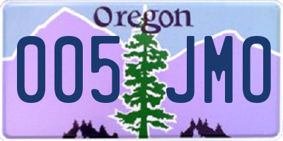 OR license plate 005JMO