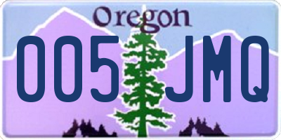OR license plate 005JMQ