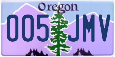 OR license plate 005JMV