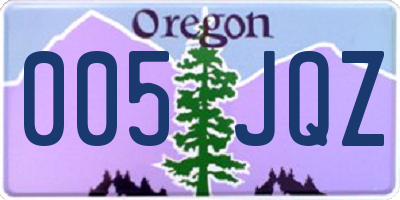 OR license plate 005JQZ