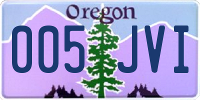 OR license plate 005JVI