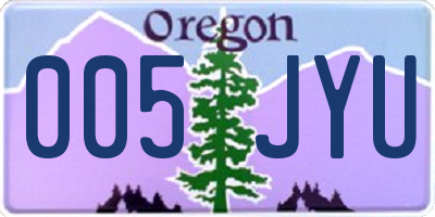 OR license plate 005JYU