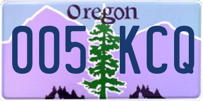 OR license plate 005KCQ