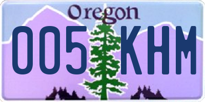 OR license plate 005KHM