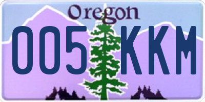 OR license plate 005KKM