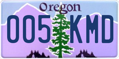 OR license plate 005KMD