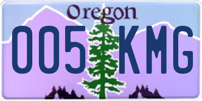 OR license plate 005KMG