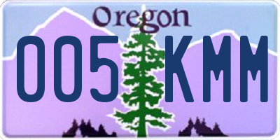 OR license plate 005KMM