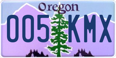 OR license plate 005KMX