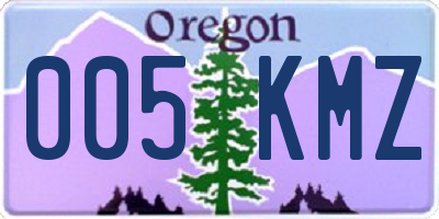 OR license plate 005KMZ