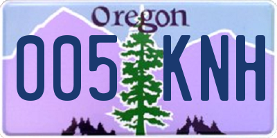 OR license plate 005KNH