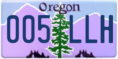 OR license plate 005LLH