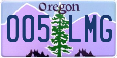 OR license plate 005LMG