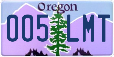 OR license plate 005LMT