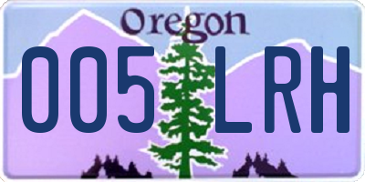 OR license plate 005LRH