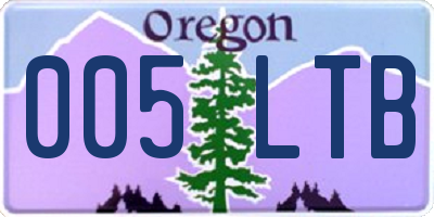 OR license plate 005LTB