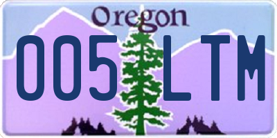 OR license plate 005LTM
