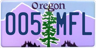 OR license plate 005MFL