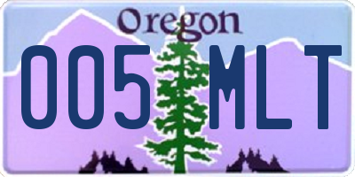OR license plate 005MLT