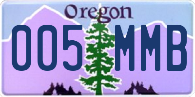 OR license plate 005MMB