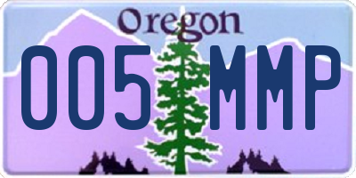 OR license plate 005MMP