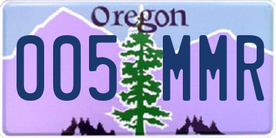 OR license plate 005MMR
