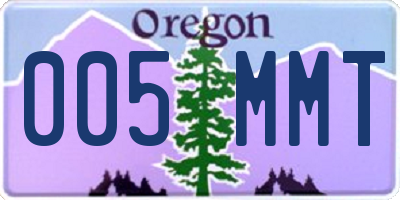 OR license plate 005MMT