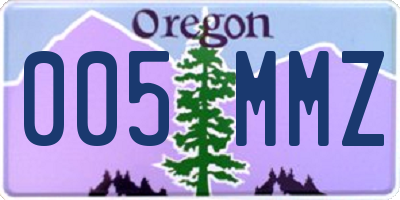 OR license plate 005MMZ