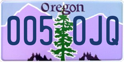 OR license plate 005OJQ