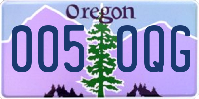 OR license plate 005OQG