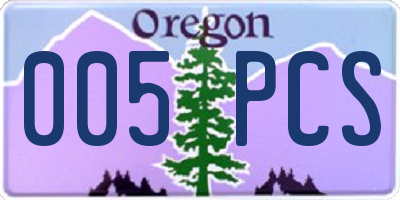 OR license plate 005PCS