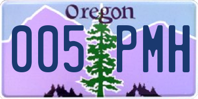 OR license plate 005PMH