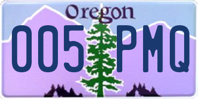 OR license plate 005PMQ