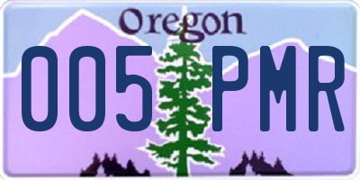 OR license plate 005PMR