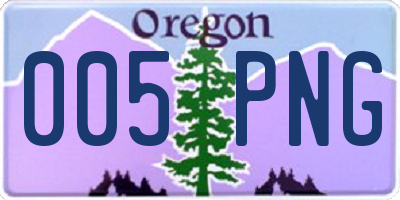 OR license plate 005PNG