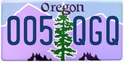 OR license plate 005QGQ