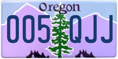 OR license plate 005QJJ