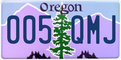 OR license plate 005QMJ
