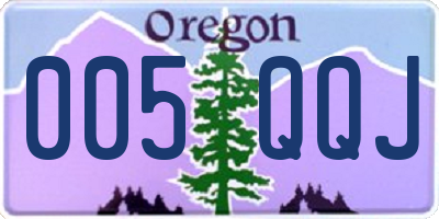 OR license plate 005QQJ