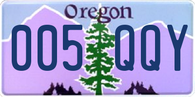 OR license plate 005QQY