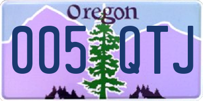 OR license plate 005QTJ