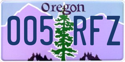 OR license plate 005RFZ
