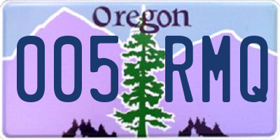 OR license plate 005RMQ