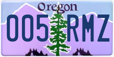 OR license plate 005RMZ