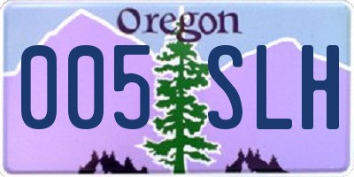 OR license plate 005SLH