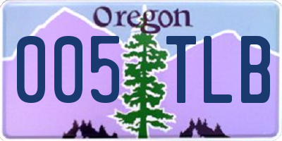 OR license plate 005TLB