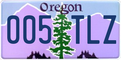 OR license plate 005TLZ