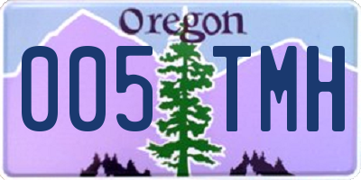 OR license plate 005TMH